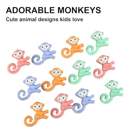 32Pcs Monkey Pencil Top Erasers for Kids