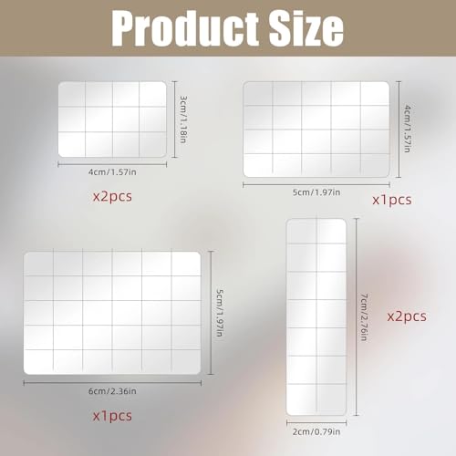 6Pcs Acrylic Stamping Block