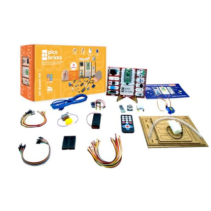 Raspberry Pi Pico W Starter Kit with 12 Detachable Sensors and Extensive Learning Guide