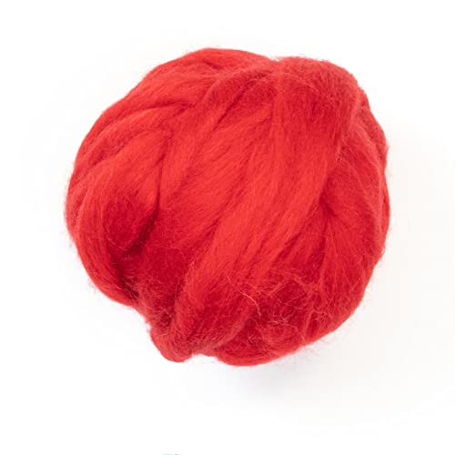 Colored Natural Wool roving