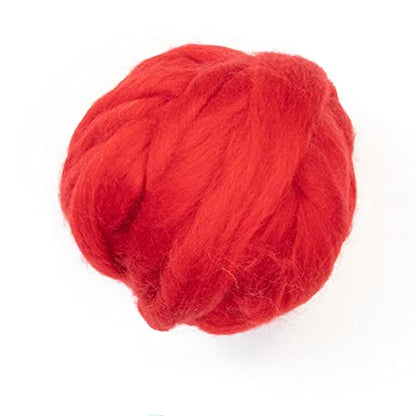 Colored Natural Wool roving