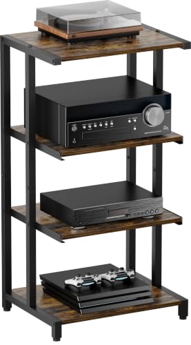 4 Tier Wooden Media Stand (4 Count)