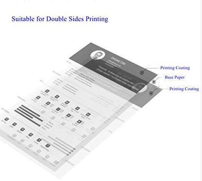100 Sheets Matte Presentation tabloid paper 11x17 photo paper matte Double Sided 37lb Brochure Paper 6.5Mil for laser and Inkjet Printers