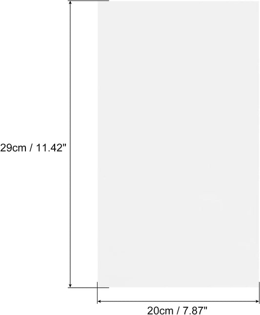 MECCANIXITY 50 Sheets Heat Reactive Foil, 20x29cm Silver Foil Transfer Sheets Toner Reactive Foil Transfer Foil Sheets Hot Foil Stamping Paper for Crafts DIY Cardmaking Album Decoration