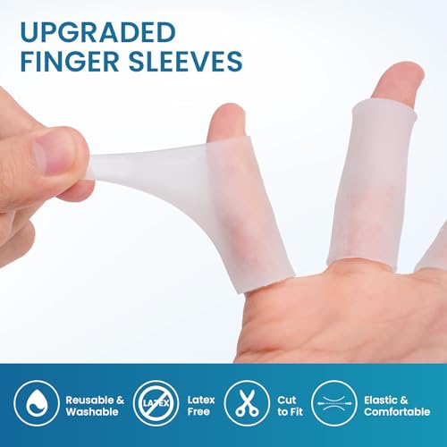 10 PCS Gel Finger Sleeve Protectors (10 Count)