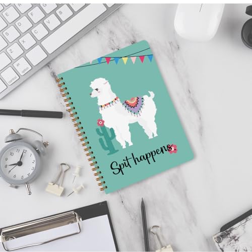 Funny Llama Spiral Notebook 5.8x8.3 Inch