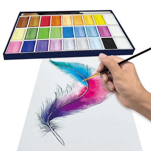 6ML Shimmer Watercolor Paint Set (24 Count)
