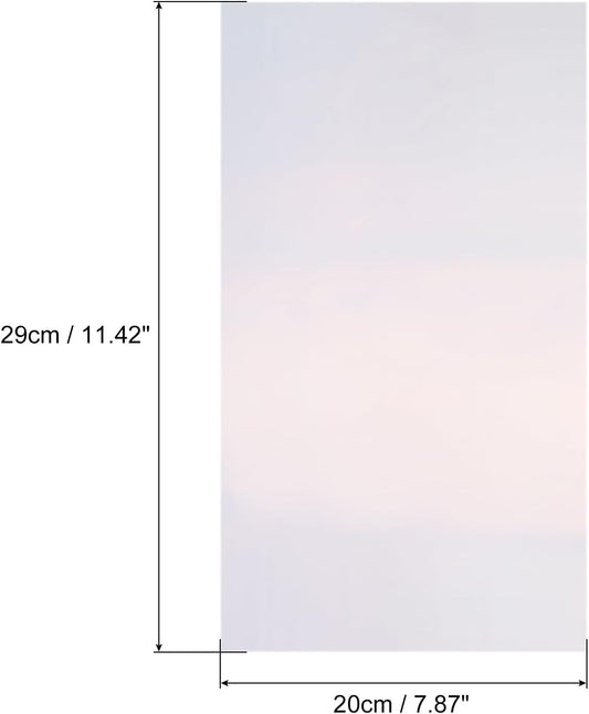 MECCANIXITY 50 Sheets Heat Reactive Foil, 20x29cm Laser Silver Foil Transfer Sheets Toner Reactive Foil Transfer Foil Sheets Hot Foil Stamping Paper for Crafts DIY Cardmaking Album Decoration