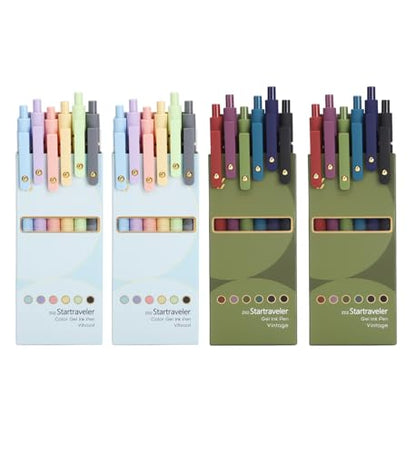 Colored Gel Pens 24 Pack 0.7mm Medium Point Pens for Journaling (24 Count)