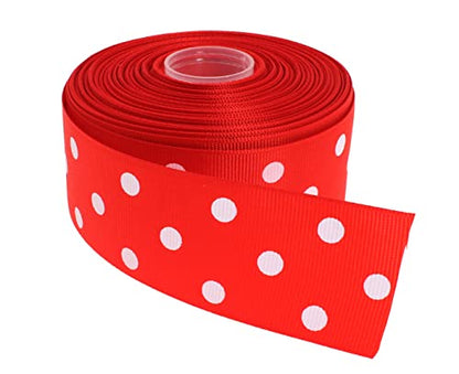 Polka Dot Grosgrain Ribbon 25 Yard Each Roll 100% Polyester