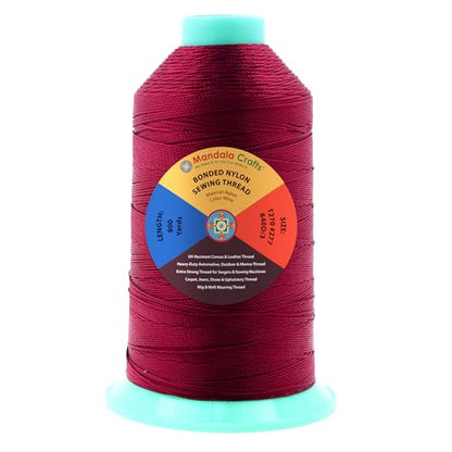 Size 277 840D T270 Wine Bonded Nylon Thread
