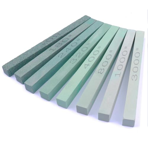8 pcs Rectangular Shaped Sharpening Stone Sticks Set (8 Count)