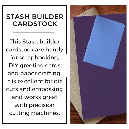 PA Paper Accents Stash Builder Cardstock 8.5" x 11" Royal Iris