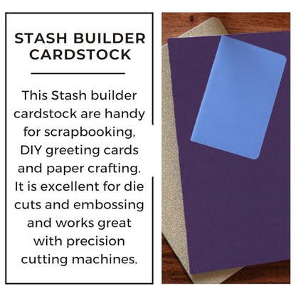PA Paper Accents Stash Builder Cardstock 8.5" x 11" Royal Iris