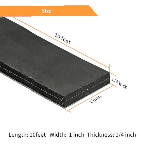 Adhesive Reinforced Solid Rubber Sheets (10 Foot)
