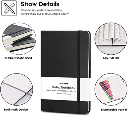 5 Pack Lined Journal Notebook (5 Count)