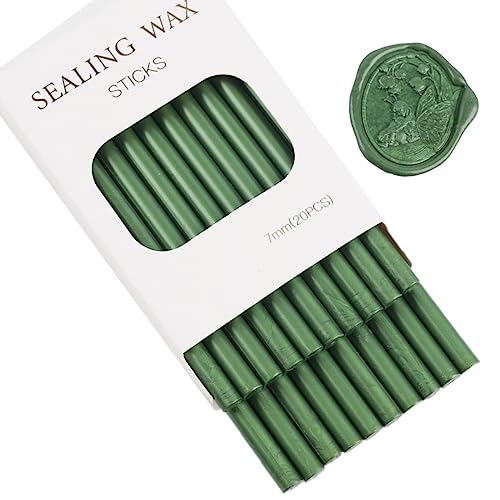 20Pcs Wax Seal Sticks Set with Glue Gun (21 Count)