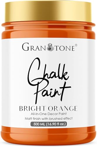Chalk Paint Bright Orange 16 fl oz 500 ml (16 Fl Oz)