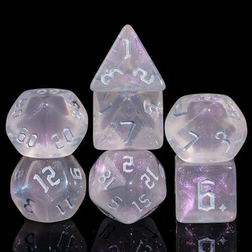 DND Dice Set D&D Polyhedral Dice with Die Bag (7 Count)