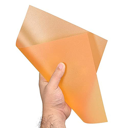 4Pcs A4 Gel Light Lighting Filter Overlay Transparent Color Correction Plastic Vinyl PVC Sheets Photography Television Matte Orange