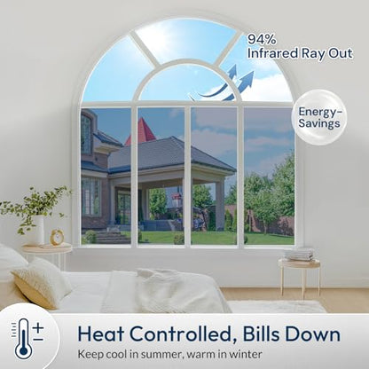 One Way Window Privacy Film Tint with 3 Tools for Home