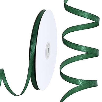 100 Yards 1 4 Inch Emerald Green Satin Ribbon for Gift Wrapping (300 Foot)