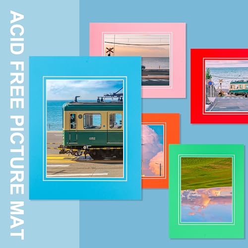 10 Pack Colorful 11x14 Picture Mats