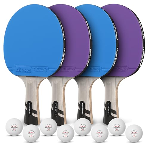Ping Pong Paddles Set of 4
