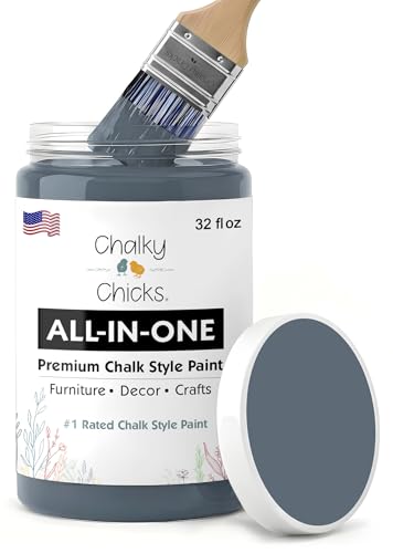 Steel 32 Fl Oz Chalk Paint for Furniture All in One