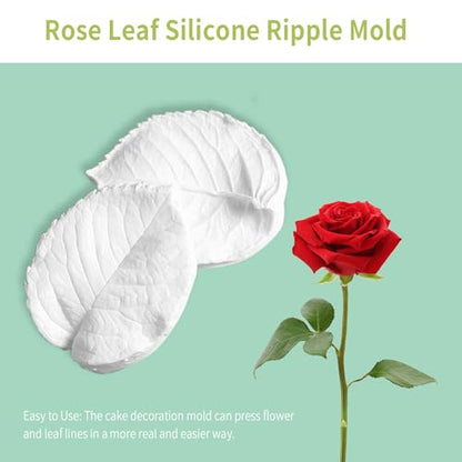 Leaf Petal Veiner Gum Paste Mold Sugar Craft Tools Rose Flower Leaf Vein Double Veiners Mold