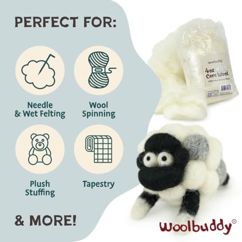 Core Wool 8oz for Needle Felting