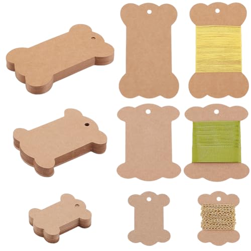 90PCS Ribbon Spools 3 Styles Ribbon Storage Organizer Flat Spool Bobbin Yarn Bobbin Kraft Spool Floss Bobbins Card Thread Holder for Embroidery Thread Cross Stitch Craft DIY Sewing