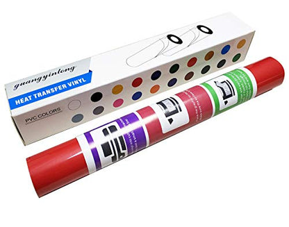 Heat Transfer Vinyl Red HTV Rolls (12 Foot)