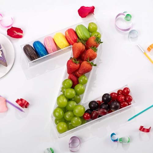 11" Clear Acrylic Letter & Number Charcuterie Tray
