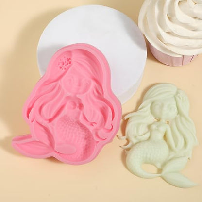 1 Pcs Mermaid Candy Fondant Mold