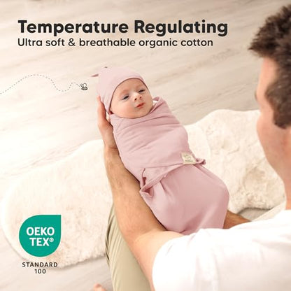 3pk Organic Swaddles for Newborns Girls