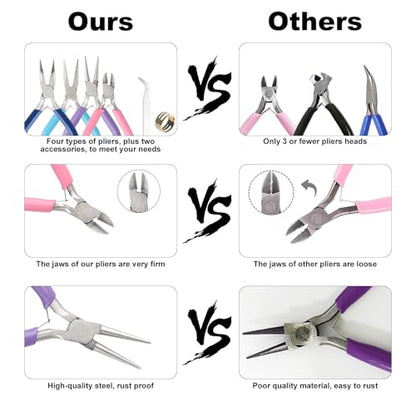 4 Pack Jewelry Pliers Set