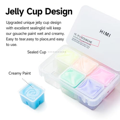 Glow in The Dark Jelly Gouache Paint Set
