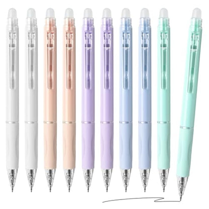 10 Pcs Retractable Erasable Gel Pens (10 Count)