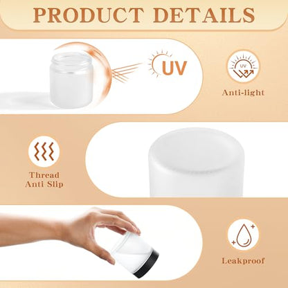 Glass Jars with Lids (24 Count)