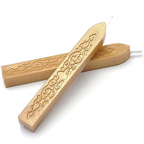 12Pcs Sealing Wax Sticks with Wicks for Wax Stamp (12 Count)