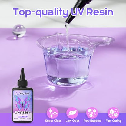 100g UV Resin kit with Molds