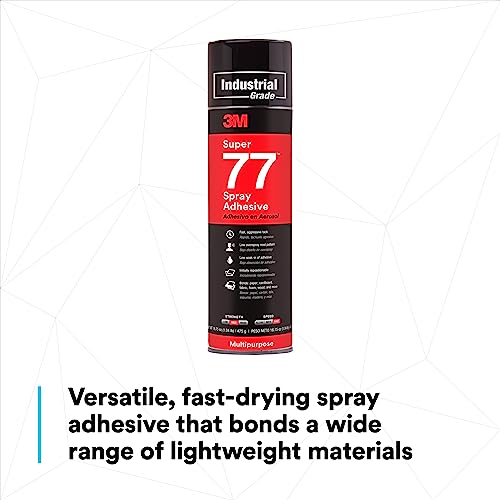 Super 77 Multipurpose Permanent Spray Adhesive Glue (16.75 Ounce)