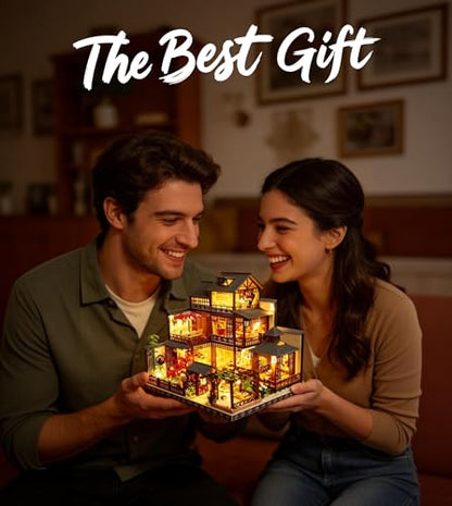 DIY Miniature House Kit for Adults