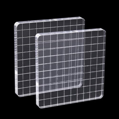 2Pcs Clear Stamp Blocks Set (2 Count)