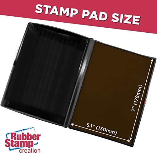 Large Premium Brown Ink Stamp Pad