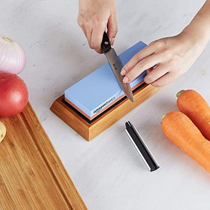 Dual Sided Whetstone Knife Sharpening Stone 400