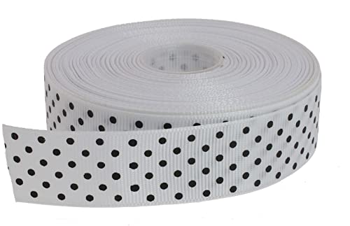 Polka Dot Grosgrain Ribbon 25 Yard Each Roll 100% Polyester