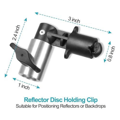 8.5FT Light Stand with Photography Reflector Holder Disc Clip