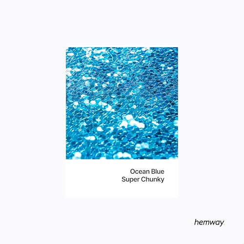 Resin Glitter Ocean Blue 100g Super Chunky (3.5 Ounce)